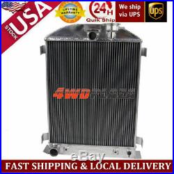 4 Row ALL Aluminum Radiator For 32 Ford High Boy Ford V8 Engines 1932 FREE SHIP