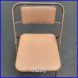 4 Vintage Samsonite Padded Folding Chairs Model 6883 I WILL SHIP EMAIL FOR PRICE
