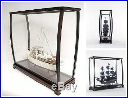 40 DISPLAY CASE For Tall Ship Yacht Boat Collectible Models Wood & Plexiglass