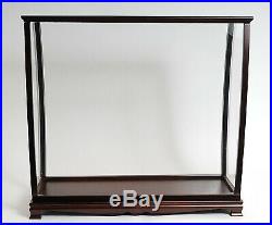 40 TABLETOP DISPLAY CASE For Collectible Ship Yacht Boat Models Wood Plexiglass