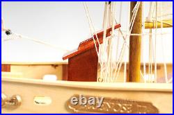 47 Inch Bluenose II Painted L Wooden Wood Model Boat Replica Ship New