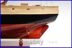 47 Inch Bluenose II Painted L Wooden Wood Model Boat Replica Ship New