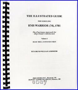 5 Volume Set The Illustrated Guide for Modeling HMS Warrior (74) 1781 Romero