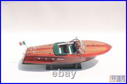 50cm Riva Ariston Model Boat Luxury Handmade Wooden Speedboat Replica