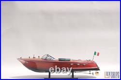 50cm Riva Ariston Model Boat Luxury Handmade Wooden Speedboat Replica