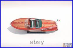 50cm Riva Ariston Model Boat Luxury Handmade Wooden Speedboat Replica