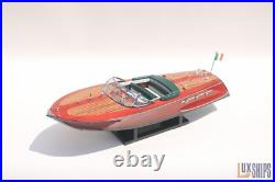 50cm Riva Ariston Model Boat Luxury Handmade Wooden Speedboat Replica