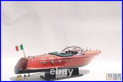 50cm Riva Ariston Model Boat Luxury Handmade Wooden Speedboat Replica