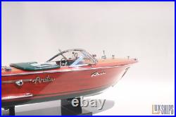 50cm Riva Ariston Model Boat Luxury Handmade Wooden Speedboat Replica