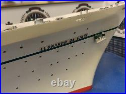 8 Foot ship model Ss Leonardo Da Vinci-from company headquarters Of Italian Line