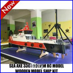 900mm RC Model Wooden Ship DIY Toys Kit For Sea Axe 3307 Model Assembly Set