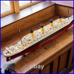 9090Pcs Titanic Cruise Ship Building Blocks Model Creative Assembly Toy Gift