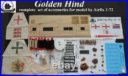 Airfix Golden Hind 172 complete set of accessories for model