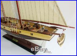 America's Privateer Lynx 1812 Topsail Schooner Tall Ship Model Ready for Display