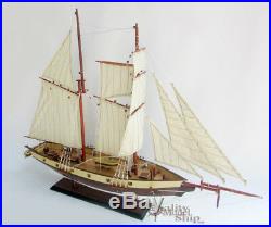America's Privateer Lynx 1812 Topsail Schooner Tall Ship Model Ready for Display