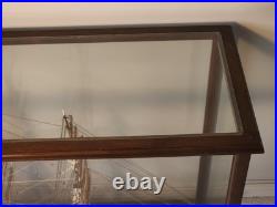 American Three Masted Clipper Ship Model Sovereign of the Seas Under Glass Case