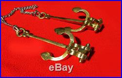 Anchor Reproductions for Desk or Model Ship or Boat Solid Brass Polished