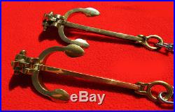 Anchor Reproductions for Desk or Model Ship or Boat Solid Brass Polished