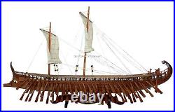 Ancient Trireme Greek Warship 400 B. C Model Ship