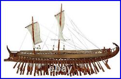 Ancient Trireme Greek Warship 400 B. C Model Ship