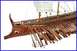 Ancient Trireme Greek Warship 400 B. C Model Ship