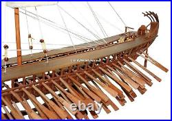 Ancient Trireme Greek Warship 400 B. C Model Ship