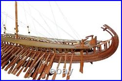 Ancient Trireme Greek Warship 400 B. C Model Ship