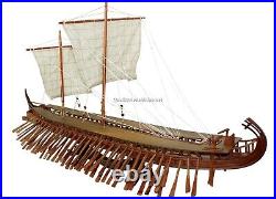 Ancient Trireme Greek Warship 400 B. C Model Ship