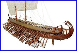 Ancient Trireme Greek Warship 400 B. C Model Ship