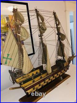 Antique 1540 Model Spanish? Galleon Ship? High Quality! RARE? Spanish Armada