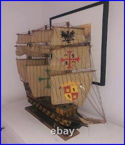 Antique 1540 Model Spanish? Galleon Ship? High Quality! RARE? Spanish Armada