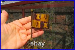 Antique 3/8 Scale Model Spanish Galleon Ship w Glass Case 1927 Dillsburg Pa