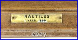 Antique Fully Built Wooden Model Ship 27 Nautilus Year 1866