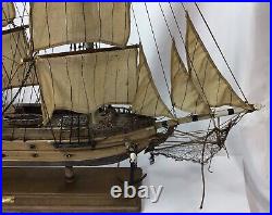 Antique Fully Built Wooden Model Ship 27 Nautilus Year 1866