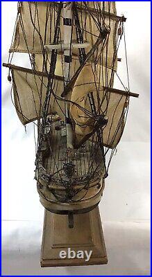 Antique Fully Built Wooden Model Ship 27 Nautilus Year 1866