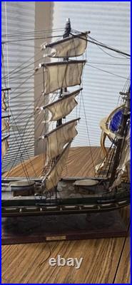 Antique Fully Built Wooden Model Ship 33 The President Frigate Year 1800