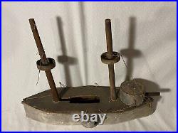 Antique Handmade Folk Art Ship Model USS Montgomery circa 1860s Civil Bliss U-66