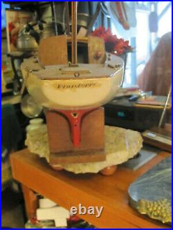 Antique Model Ship Sailboat Pond Boat Nautical For Restoration 35 pickup only