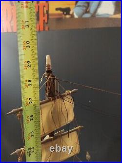 Antique Model ship Fragata Espanola Needs Work