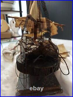 Antique Model ship Fragata Espanola Needs Work