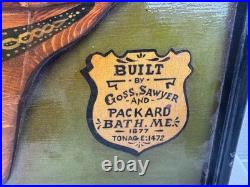 Antique Nautical Half Hull by Builder Goss Sawyer & Packard, Bath, Maine 1877