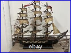 Antique Sail Ship Fragata Espanola 1780, Somewhat Dusty READ