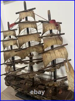 Antique Sail Ship Fragata Espanola 1780, Somewhat Dusty READ