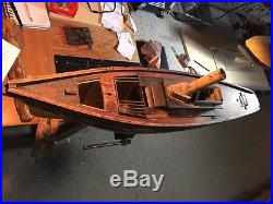 Antique Steam Yacht Model (Free Shipping for Canada & USA only)