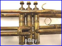 Antique Vega Chase George Model Trumpet For Parts Or Repair (free Shipping)