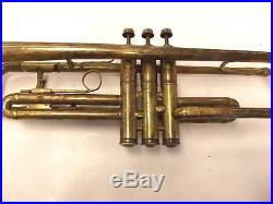 Antique Vega Chase George Model Trumpet For Parts Or Repair (free Shipping)
