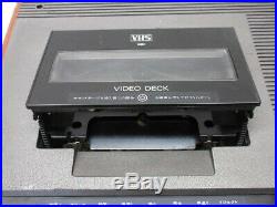As-is Vintage For parts HITACH VHS Model VT-3000 Wood Analog dial DHL First ship