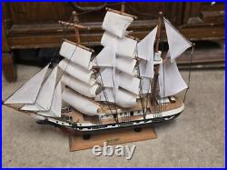 Astonishing 1970's Belem Model ship handmade in England
