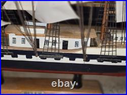 Astonishing 1970's Belem Model ship handmade in England
