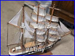 Astonishing 1970's Belem Model ship handmade in England